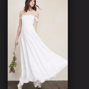 Reformation Ivory Color Modern Wedding Dress